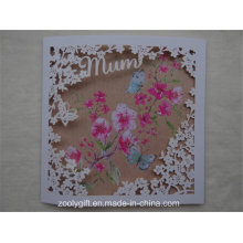 Бумага для поздравительных открыток «Качество искусства» с высеченным цветком окном для Дня матери